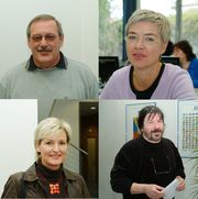 Zufriedene Teilnehmer, zufriedener Dozent: Albert Lamur, Bettina Kuder, Ulrike Günthner und Welf Schröter