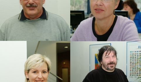 Zufriedene Teilnehmer, zufriedener Dozent: Albert Lamur, Bettina Kuder, Ulrike Günthner und Welf Schröter